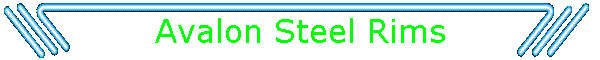 Avalon Steel Rims
