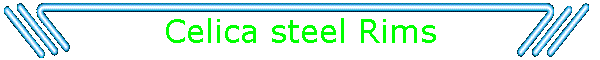 Celica steel Rims