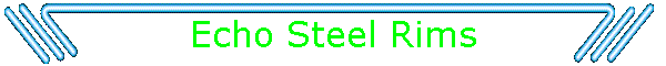Echo Steel Rims
